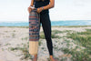 Close-up detail of the Yoga Mat Bag - Mumbai fabric and jute texture