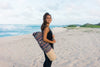 Yoga Mat Bag - Mumbai shown with drawstring top and exterior pocket