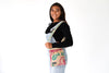 Everyday Purse - Recycled shown open to display interior cotton lining