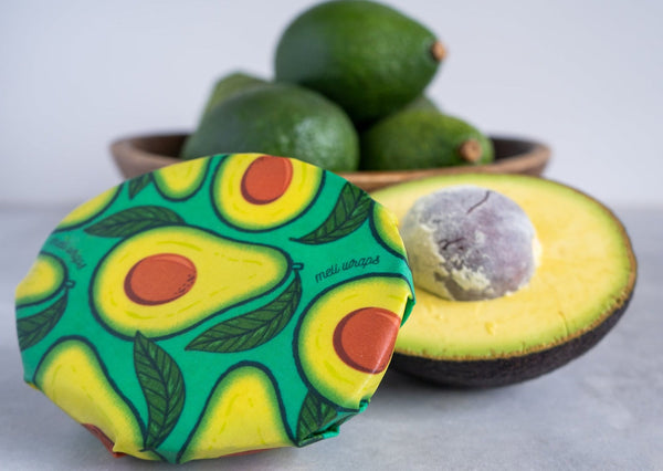Meli Wraps beeswax food wrap being used to wrap food