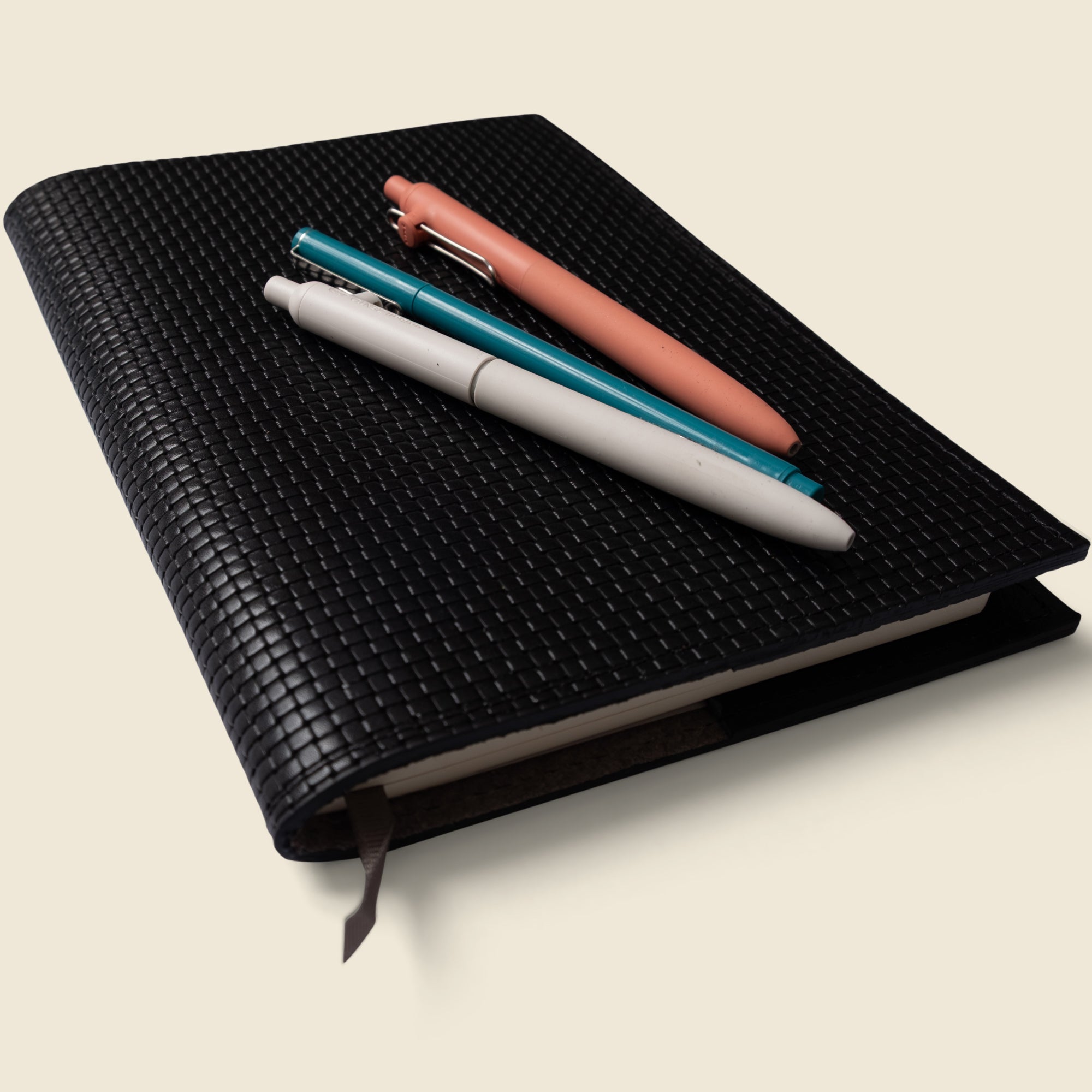 Refillable A5 Leather Notebook Cover – Black Limited Edition