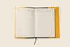 Refillable A5 Leather Notebook Cover – Yellow