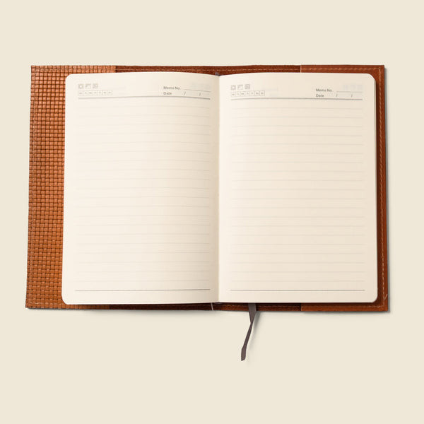 Refillable A5 Leather Notebook Cover – Tan Limited Edition