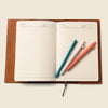 Refillable A5 Leather Notebook Cover – Tan Limited Edition
