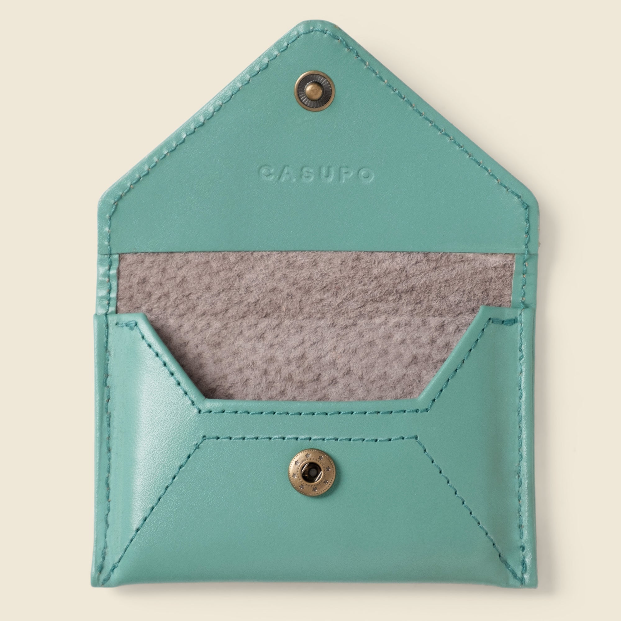 Mini Envelope Wallet With RFID protection - Mint