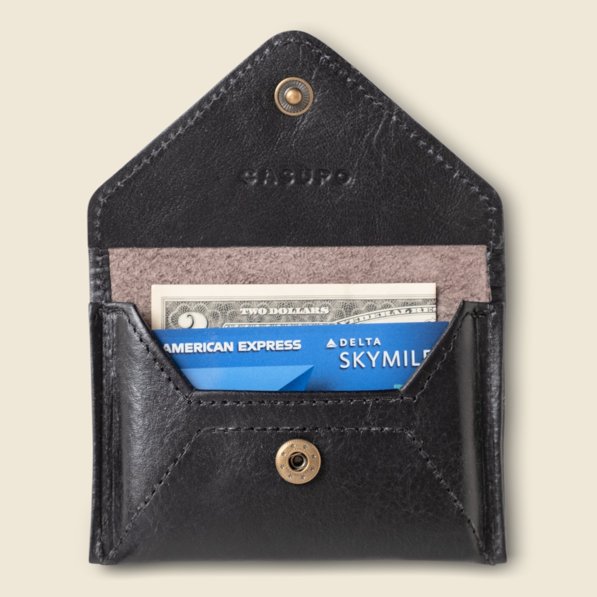 Mini Envelope Wallet - Black