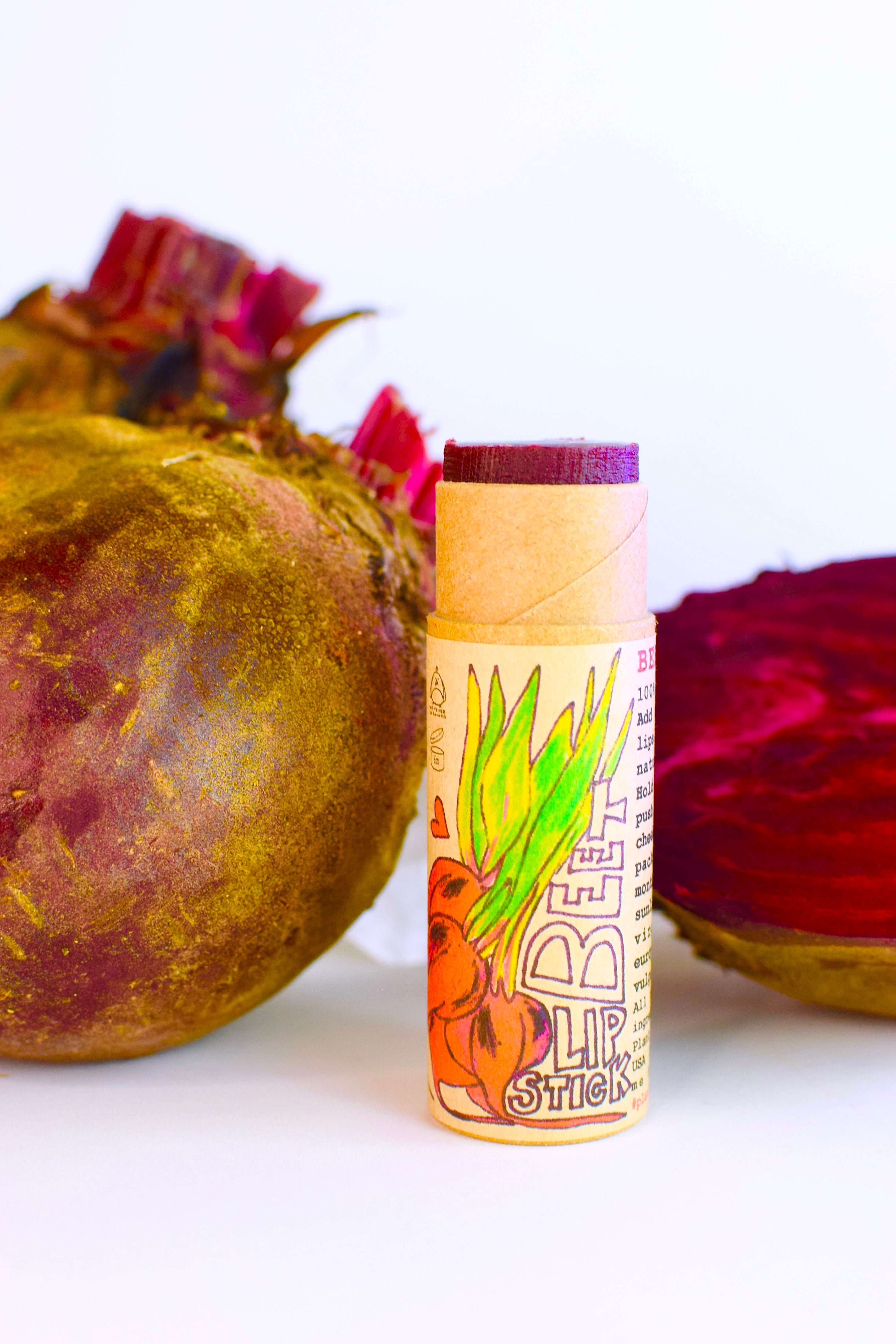 Beet Lip Stick – Natural Beeswax & Organic Beet Root Lip Balm