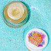 Selfie Shine natural makeup balm applied to skin for a dewy glow