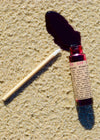 Reusable bamboo makeup wand included with Hibiscus Lip Stain