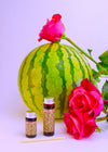 Hibiscus Lip Stain natural lip tint packaged in eco-friendly glass vial