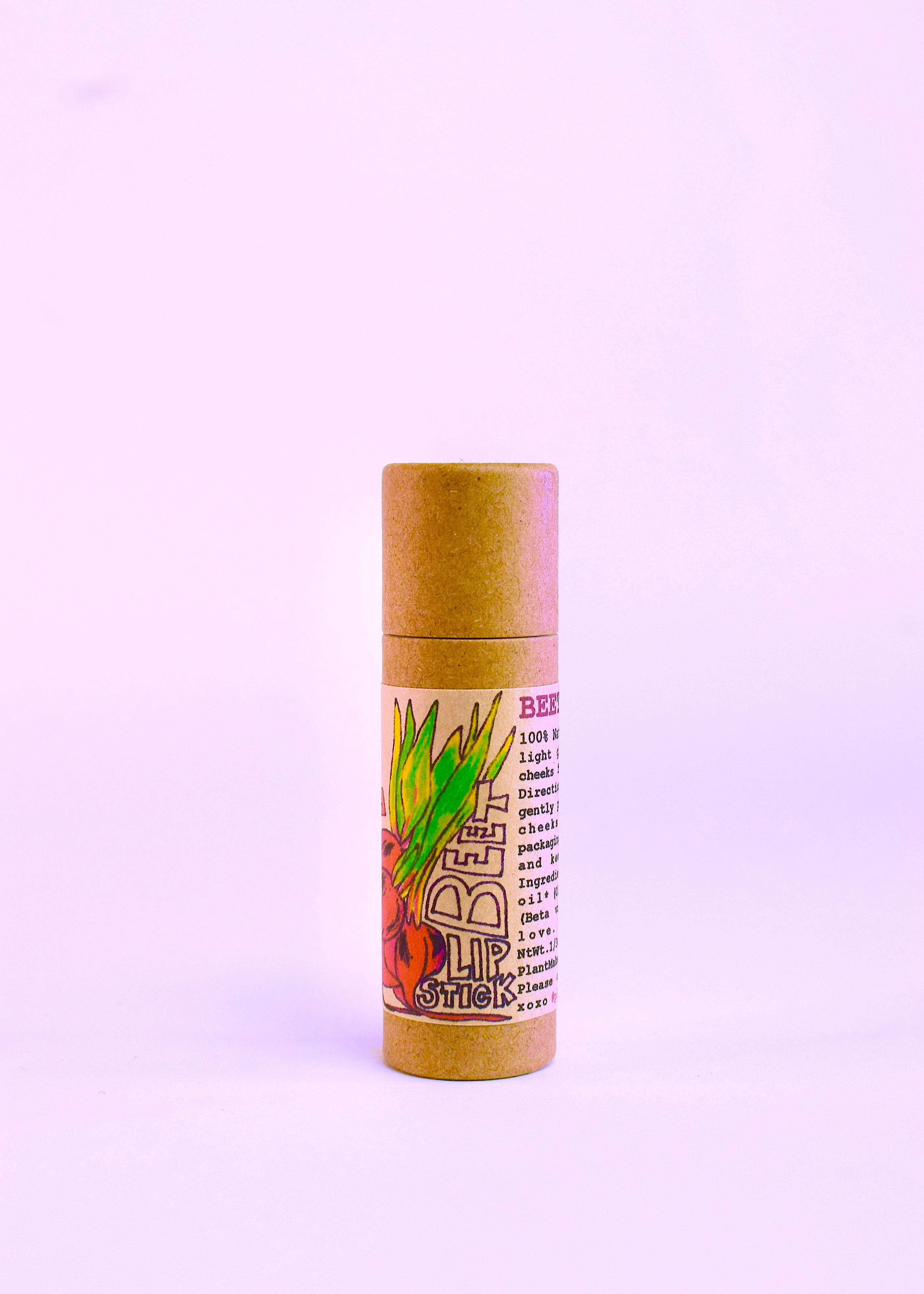 Beet Lip Stick – Natural Beeswax & Organic Beet Root Lip Balm