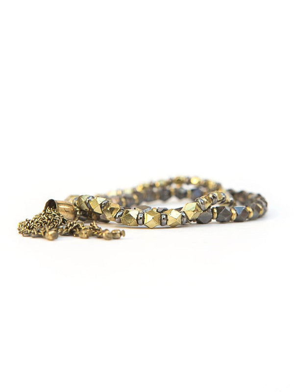 Dark Charm Bracelet set of two by Fair Anita, ethically handmade in India