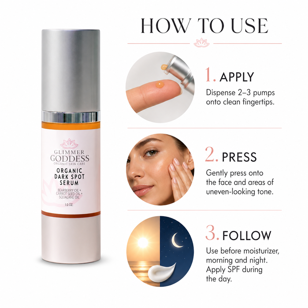 Organic Dark Spot Serum – Hydroquinone-Free Corrector