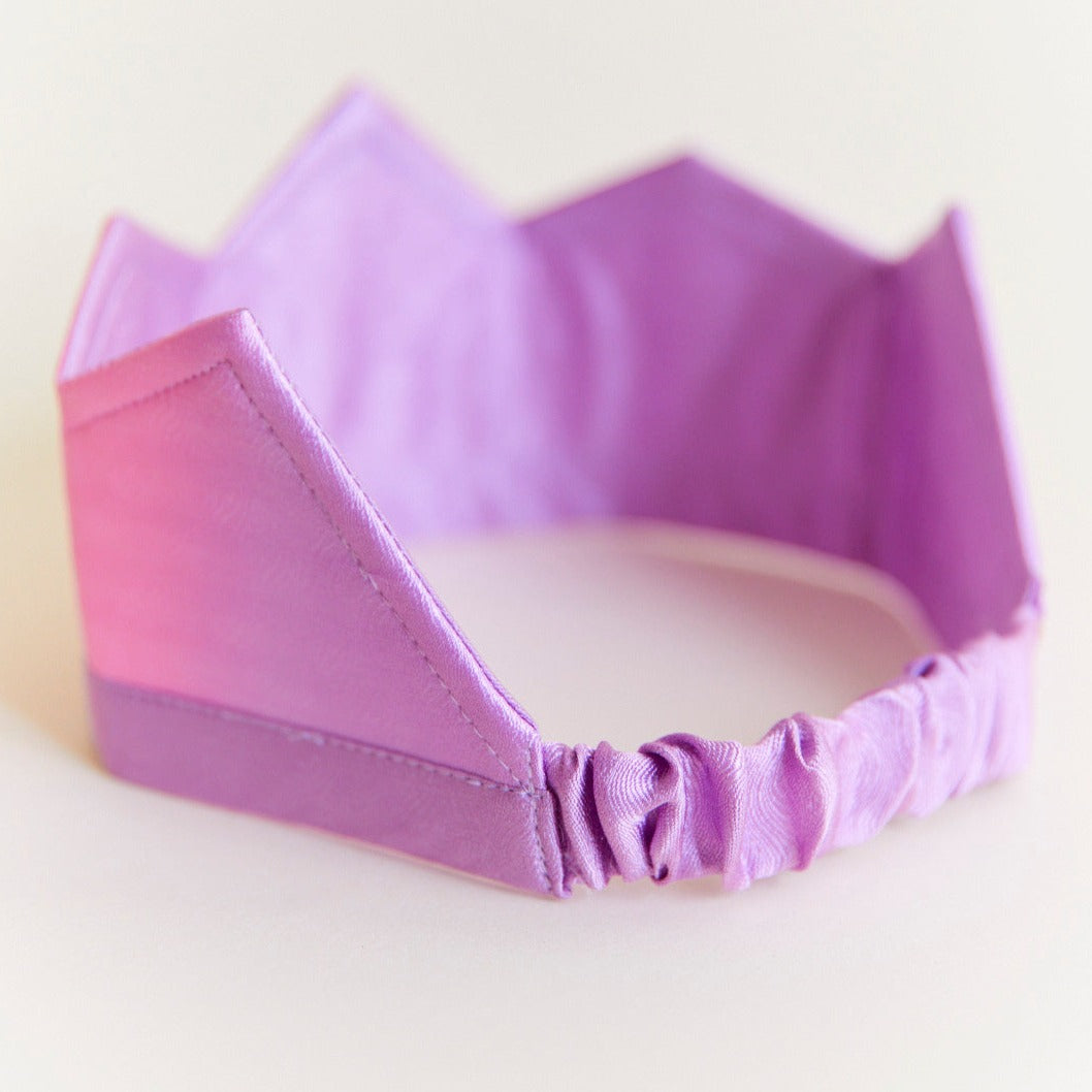 Purple headband on a white background