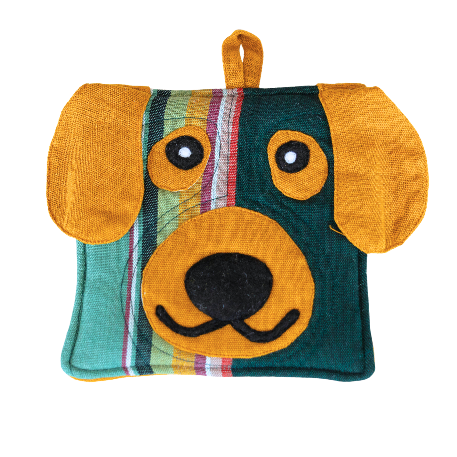 This charming dog pot holder is more than just a kitchen accessory. It's a piece of art, handcrafted by skilled artisans and made from sustainable materials.