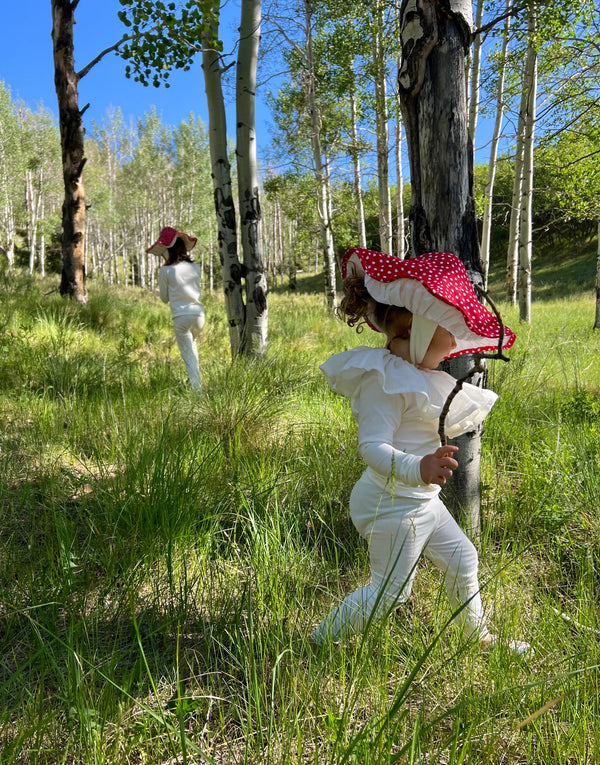 Handmade mushroom costume for babies and toddlers from Band of the Wild