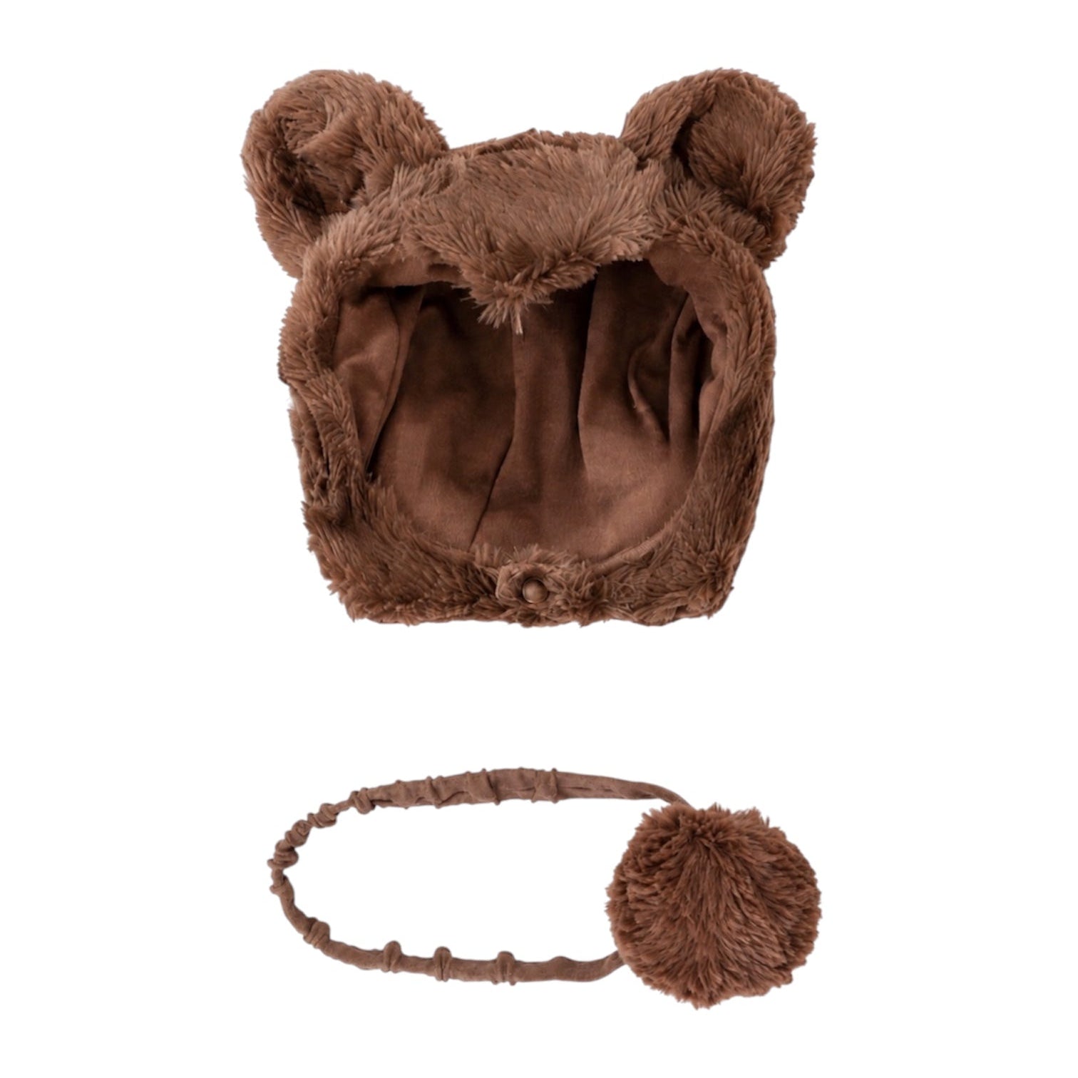 Bear Hat & Tail Combo handmade cotton costume set by Band of the Wild