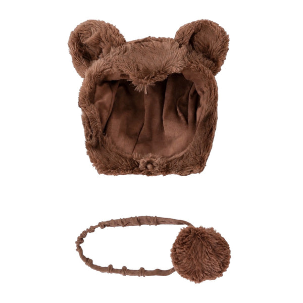 Bear Hat & Tail Combo handmade cotton costume set by Band of the Wild