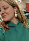 Fair Anita Glitz Silver Teardrop Earrings styled as a gift — ethically made statement jewellery