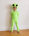 Baby size Cosmic Green Alien Costume with soft cotton fabric