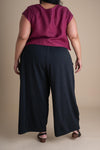 Sustainable Linen Weekend Pants in Graphite - Comfortable Wide Leg, Gender Neutral, Made in USA
