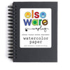 Watercolor To-Go Kit laid out with all components including silicone storage bag and watercolor pad