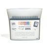 Packaged art supplies with 'elseware' branding on a white background