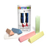 Pastel-colored hopscotch chalk with packaging labeled 'elseware' on a white background