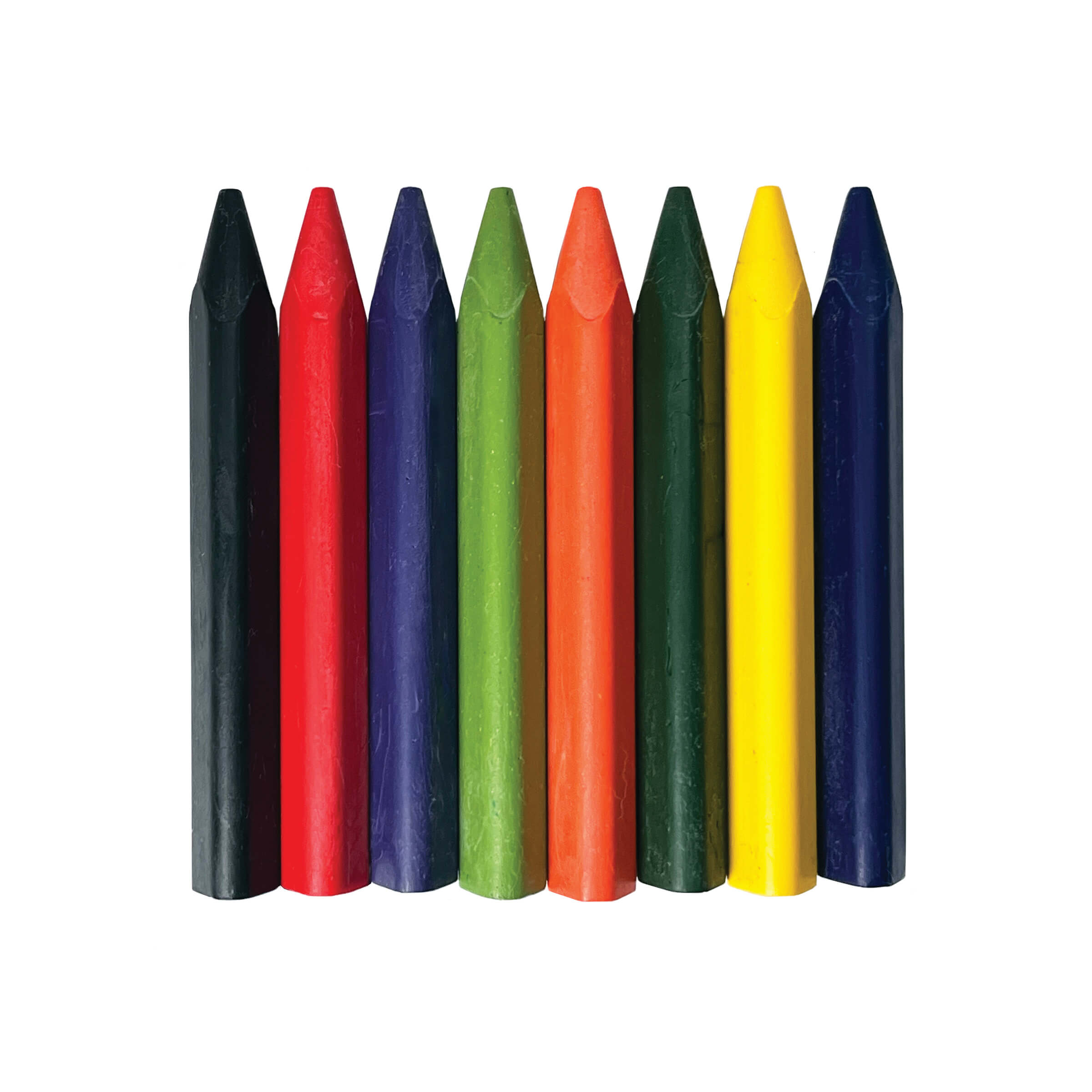 Tall colored pencils and XL beeswax crayons from the elseware unplug kids' outdoor art set