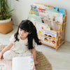 Elena Kids Montessori Bookshelf in a bright nursery or playroom setting with colourful children's books