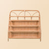 Elena Kids Rattan Montessori Bookshelf | Children's Book Display