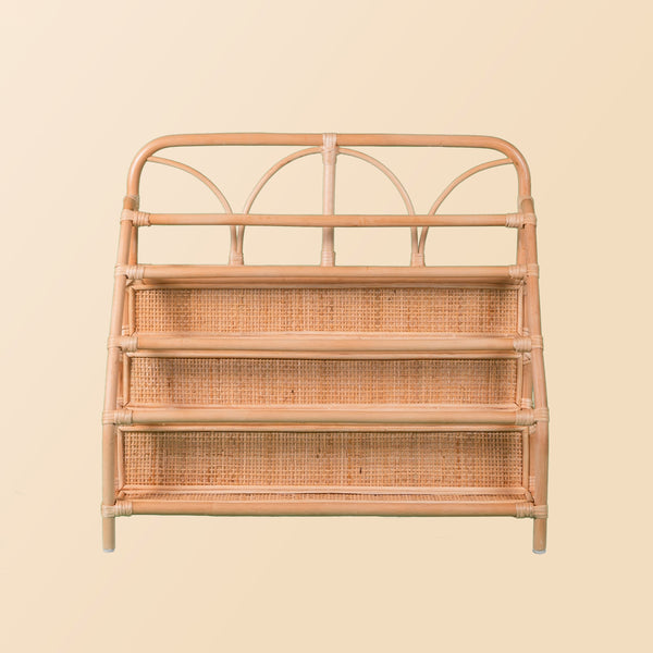 Elena Kids Rattan Montessori Bookshelf | Children's Book Display