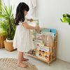 Elena Kids Rattan Montessori Bookshelf shown as a thoughtful gift idea for toddlers and young children