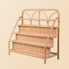 Elena Kids Rattan Montessori Bookshelf | Children's Book Display