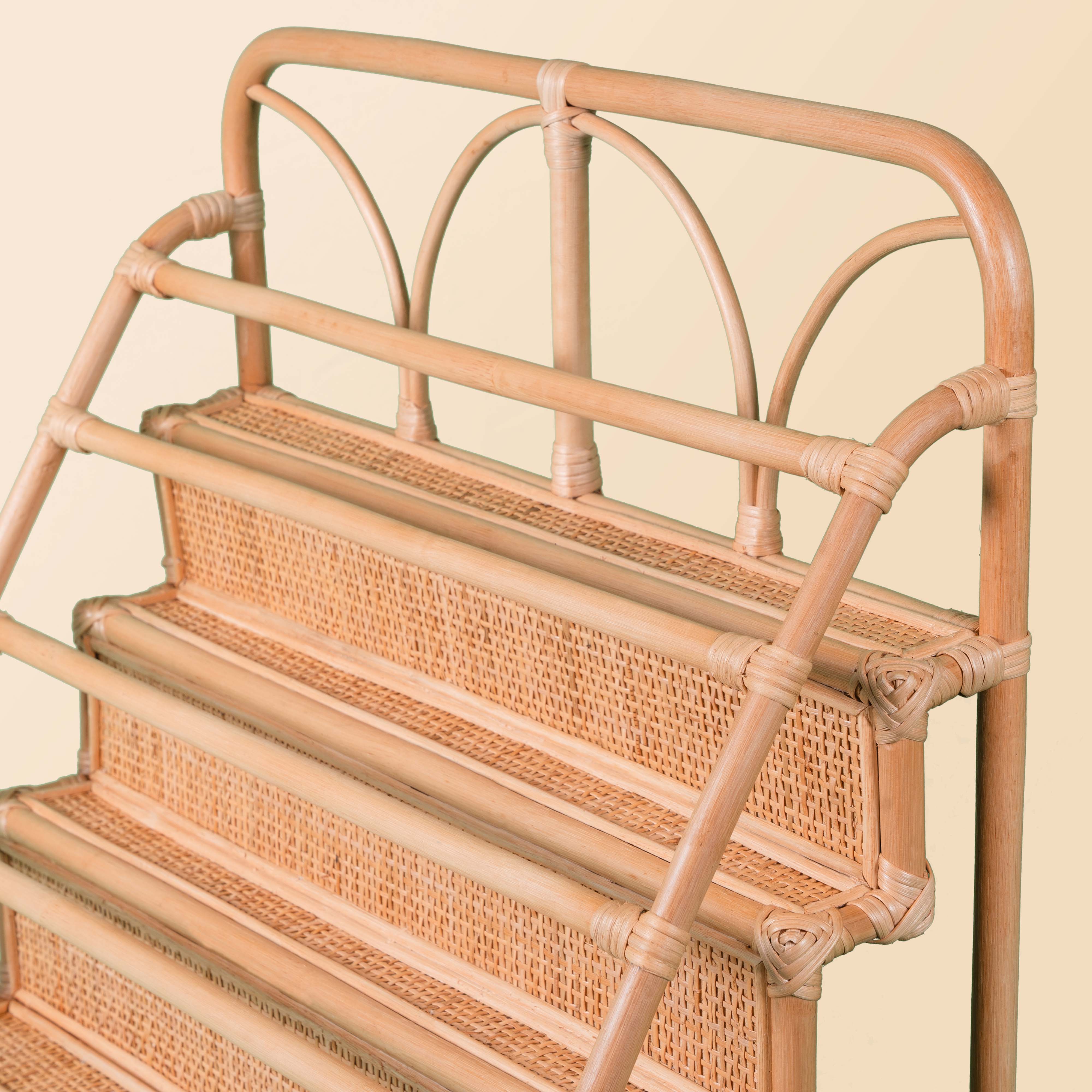 Elena Kids Rattan Montessori Bookshelf | Children's Book Display