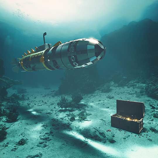 Elusive Nautilus Submarine Mechanical Model Kit