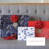 EverWrap Large Reusable Gift Bag – Navy Forest Animals with Magnetic Closure