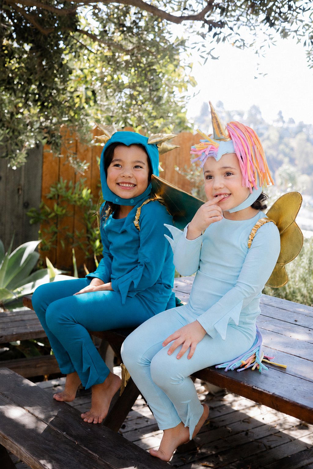 Golden Pegasus Wings styled with crown and tutu costume