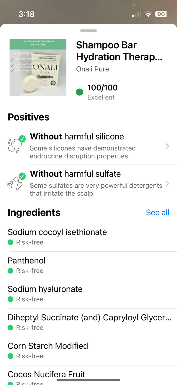 Shampoo Bar for dry hair, treated hair & Curly Hair - eco-friendly