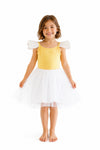 Child wearing the Yellow Fairy Tutu for imaginative play