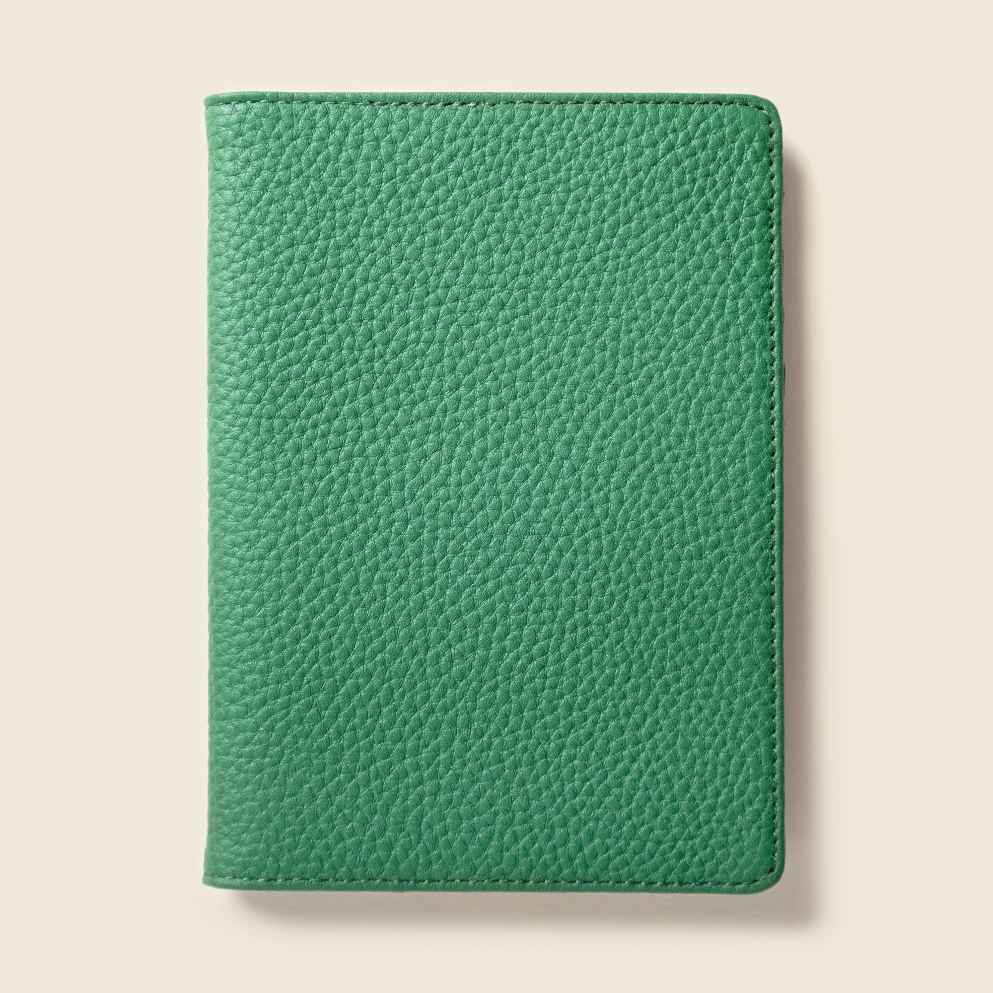Leather Passport Wallet with RFID - Green