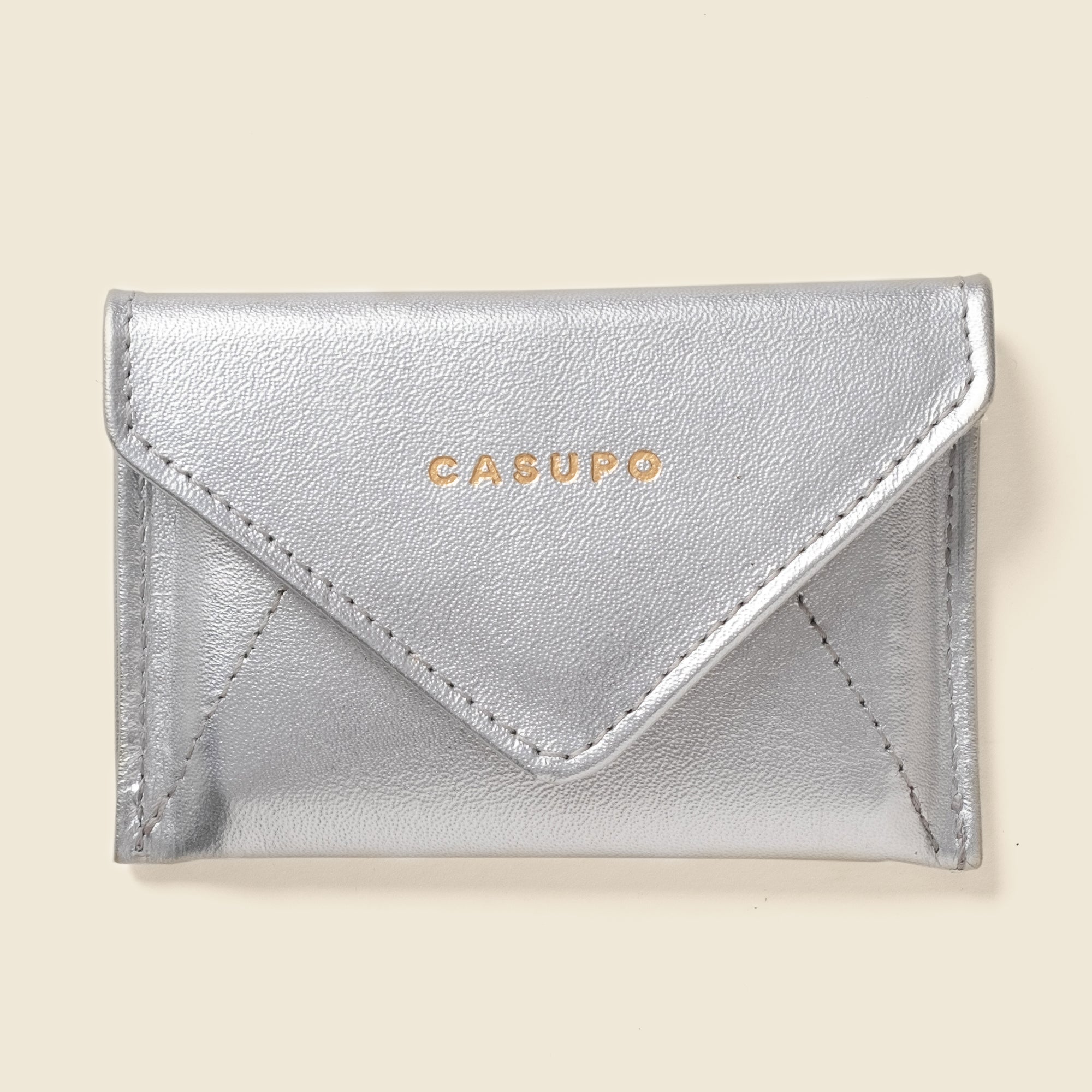 Mini Envelope Wallet With RFID protection - Silver