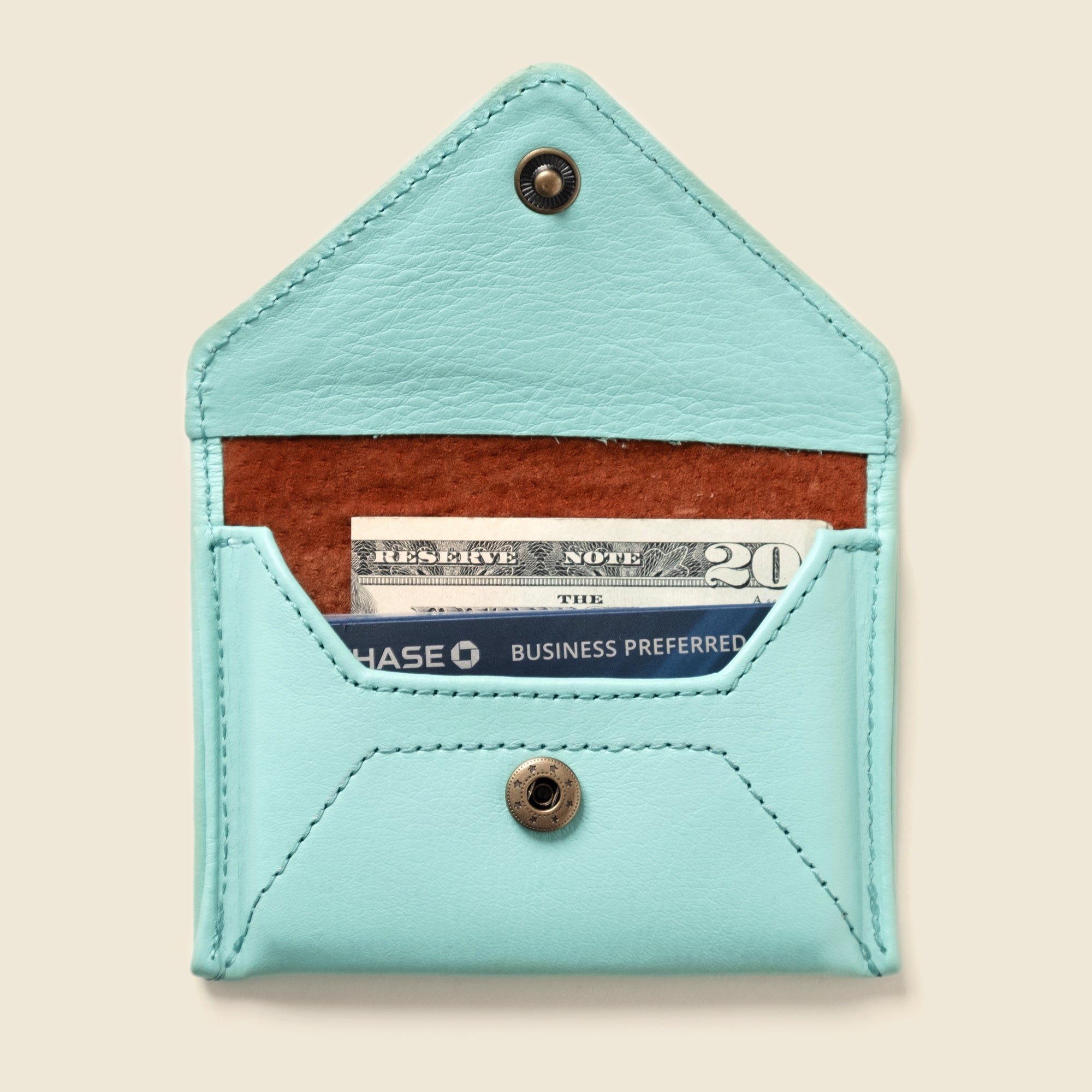 Mini Envelope Wallet With RFID protection - Baby Blue