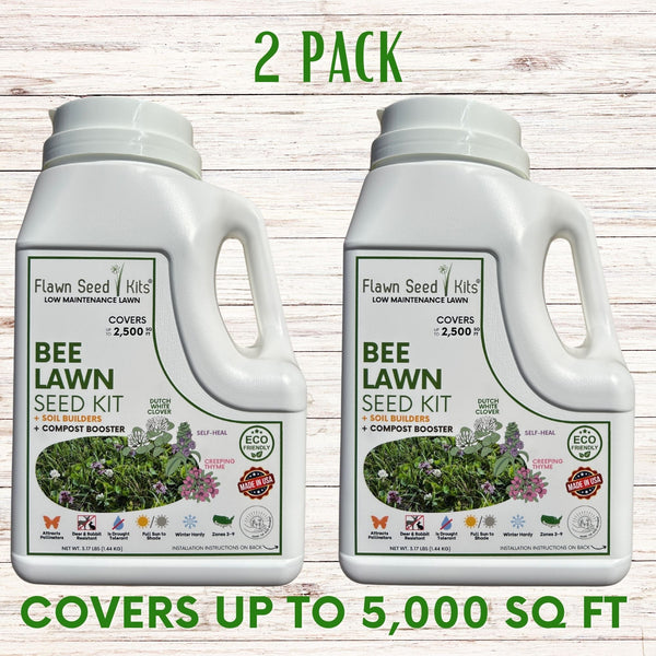 Bee Lawn Seed Kit - Easy Spread Shaker: Create Your Vibrant, Pollinator-Friendly Oasis