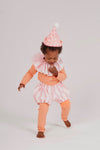 Child wearing the Pink Bloomer handmade linen bloomer by Band of the Wild
