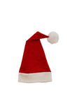 Family wearing matching No Plastic Santa Hats handmade in California