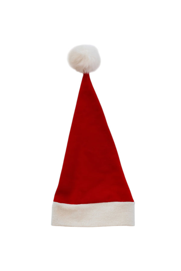 No Plastic Family Santa Hat – Organic Cotton, Hemp & Upcycled Fur