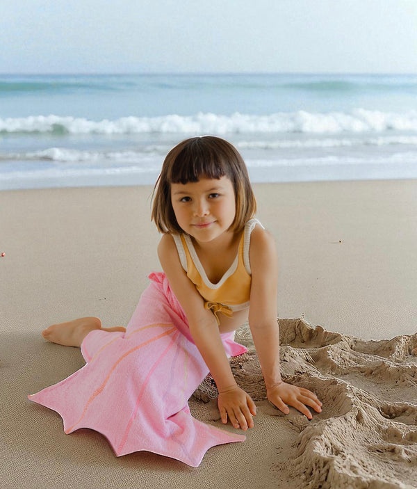 Mermaid Tail Wrap Towel