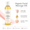 Glimmer Goddess organic facial massage oil bottle for gua sha and anti-aging skincare