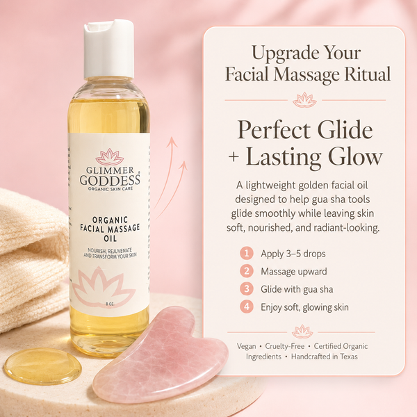 Organic Facial Massage Oil – Gua Sha & Anti-Aging Face Oil